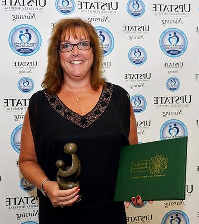 Melissa Martin with her award.